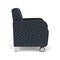 Lesro Siena Lounge Reception Guest Chair w/ Front Casters, 27 in W 29.5 in L 32.5 in H SN1101 - alternate 2